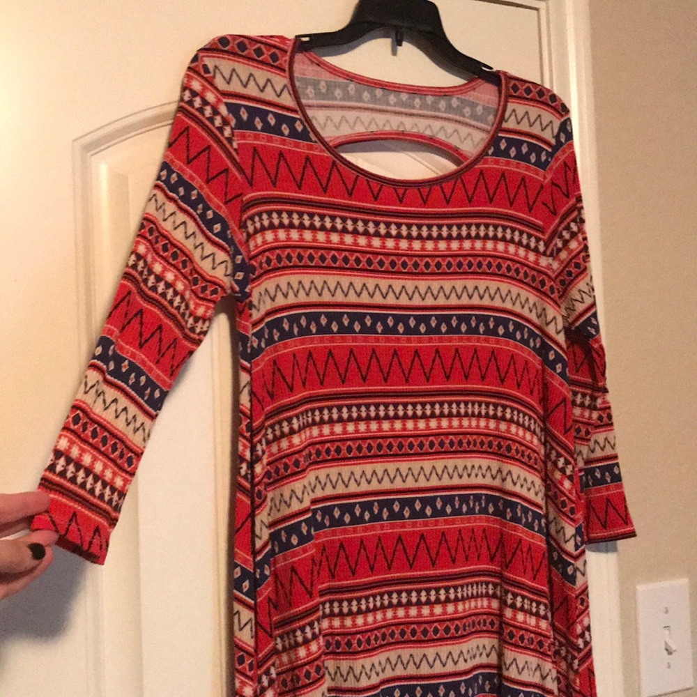 Geometric print tunic